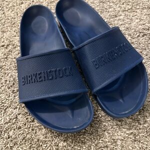 Birkenstock Navy Slide Sandals